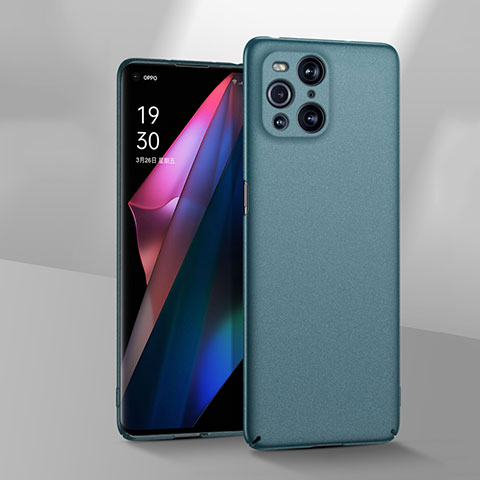 Handyhülle Hülle Hartschalen Kunststoff Schutzhülle Tasche Matt YK3 für Oppo Find X3 5G Grün