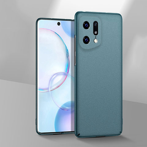 Handyhülle Hülle Hartschalen Kunststoff Schutzhülle Tasche Matt YK3 für Oppo Find X5 Pro 5G Grün