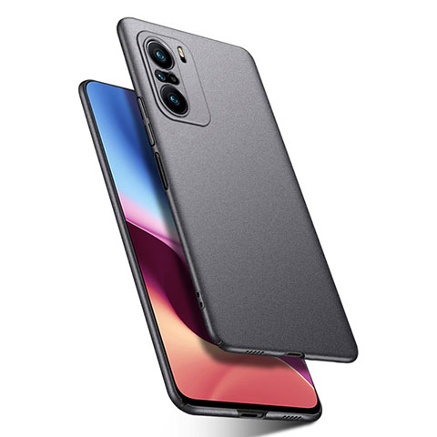 Handyhülle Hülle Hartschalen Kunststoff Schutzhülle Tasche Matt YK3 für Xiaomi Redmi K40 Pro 5G Grau