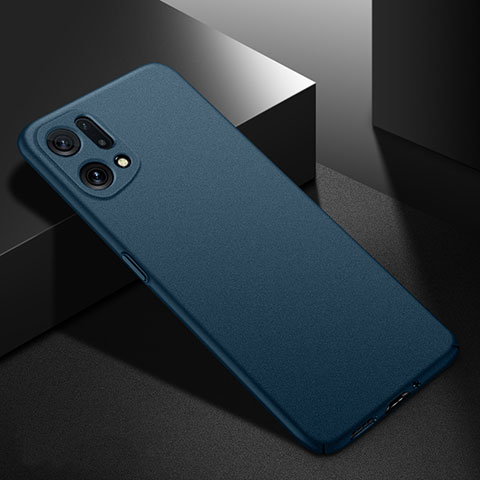 Handyhülle Hülle Hartschalen Kunststoff Schutzhülle Tasche Matt YK4 für Oppo Find X5 Pro 5G Blau