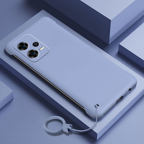 Handyhülle Hülle Hartschalen Kunststoff Schutzhülle Tasche Matt YK4 für Xiaomi Redmi Note 12 Pro+ Plus 5G Lavendel Grau