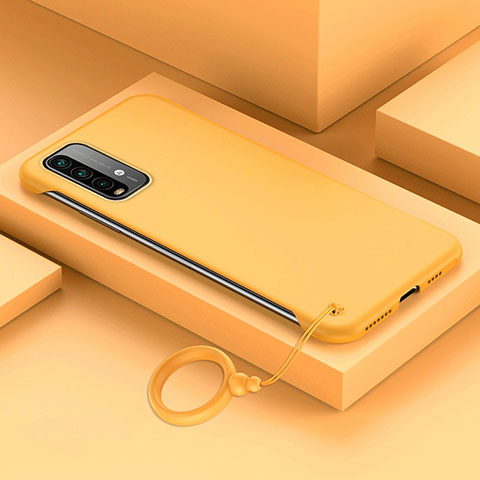 Handyhülle Hülle Hartschalen Kunststoff Schutzhülle Tasche Matt YK4 für Xiaomi Redmi Note 9 4G Gelb