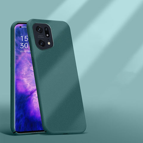 Handyhülle Hülle Hartschalen Kunststoff Schutzhülle Tasche Matt YK5 für Oppo Find X5 Pro 5G Grün