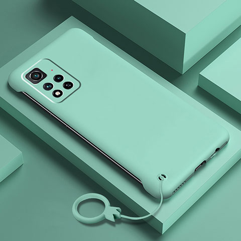 Handyhülle Hülle Hartschalen Kunststoff Schutzhülle Tasche Matt YK5 für Xiaomi Mi 11i 5G (2022) Cyan