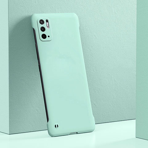 Handyhülle Hülle Hartschalen Kunststoff Schutzhülle Tasche Matt YK5 für Xiaomi POCO M3 Pro 5G Cyan