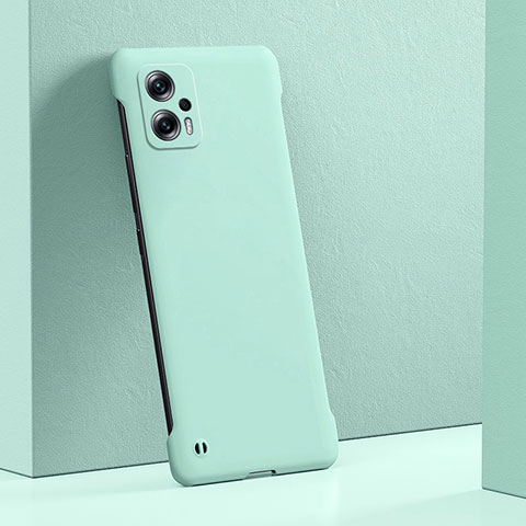 Handyhülle Hülle Hartschalen Kunststoff Schutzhülle Tasche Matt YK5 für Xiaomi Redmi K50i 5G Cyan