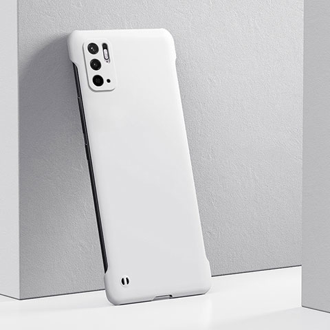 Handyhülle Hülle Hartschalen Kunststoff Schutzhülle Tasche Matt YK5 für Xiaomi Redmi Note 10 5G Weiß