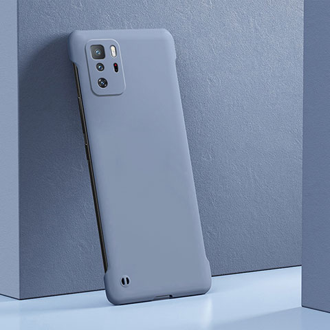 Handyhülle Hülle Hartschalen Kunststoff Schutzhülle Tasche Matt YK5 für Xiaomi Redmi Note 10 Pro 5G Lavendel Grau