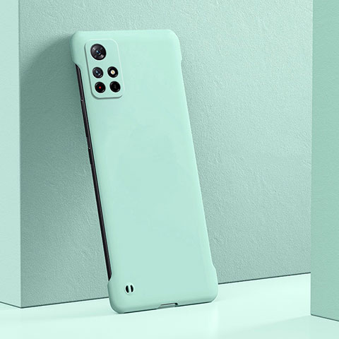 Handyhülle Hülle Hartschalen Kunststoff Schutzhülle Tasche Matt YK5 für Xiaomi Redmi Note 11T 5G Cyan