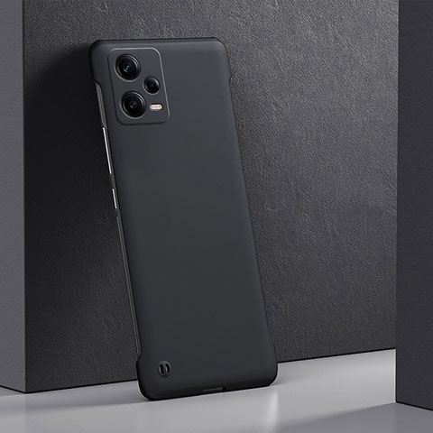 Handyhülle Hülle Hartschalen Kunststoff Schutzhülle Tasche Matt YK5 für Xiaomi Redmi Note 12 5G Schwarz