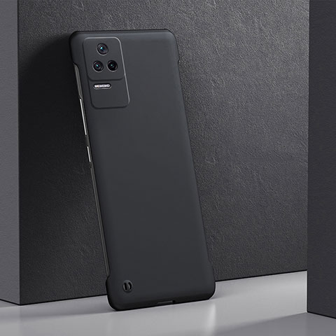 Handyhülle Hülle Hartschalen Kunststoff Schutzhülle Tasche Matt YK6 für Xiaomi Redmi K40S 5G Schwarz