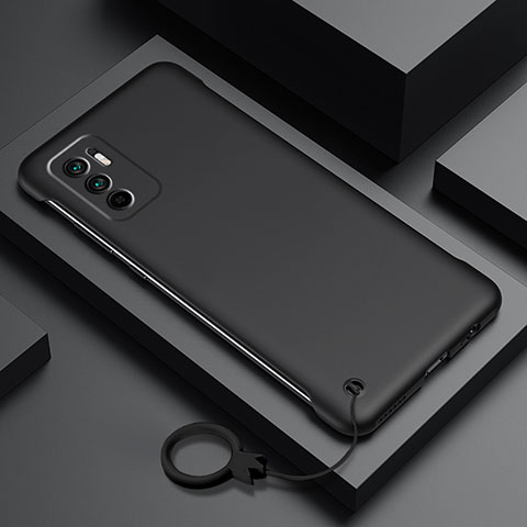 Handyhülle Hülle Hartschalen Kunststoff Schutzhülle Tasche Matt YK6 für Xiaomi Redmi Note 10T 5G Schwarz