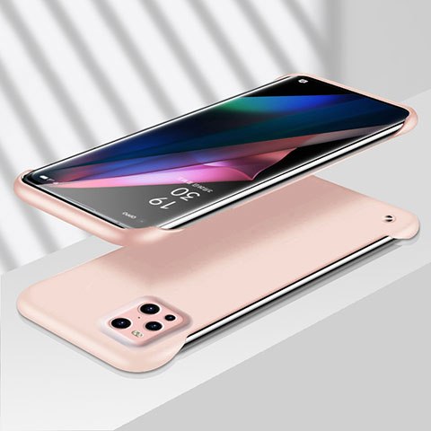 Handyhülle Hülle Hartschalen Kunststoff Schutzhülle Tasche Matt YK7 für Oppo Find X3 5G Rosa