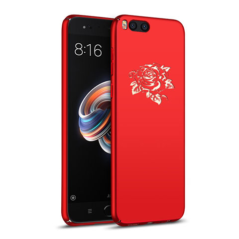 Handyhülle Hülle Kunststoff Schutzhülle Blumen für Xiaomi Mi Note 3 Rot