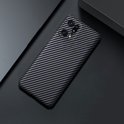 Handyhülle Hülle Kunststoff Schutzhülle Hartschalen Tasche Matt Köper für Oppo Find X5 5G Schwarz