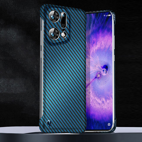 Handyhülle Hülle Kunststoff Schutzhülle Hartschalen Tasche Matt Köper T01 für Oppo Find X5 5G Blau