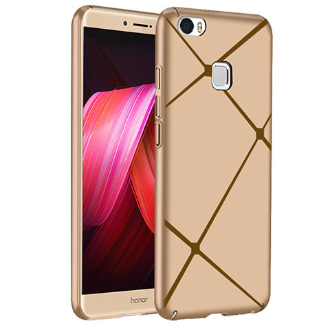 Handyhülle Hülle Kunststoff Schutzhülle Line für Huawei Honor V8 Max Gold