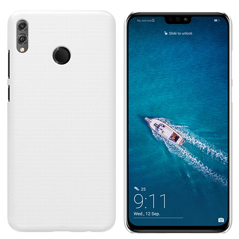 Handyhülle Hülle Kunststoff Schutzhülle Matt für Huawei Honor 8X Weiß