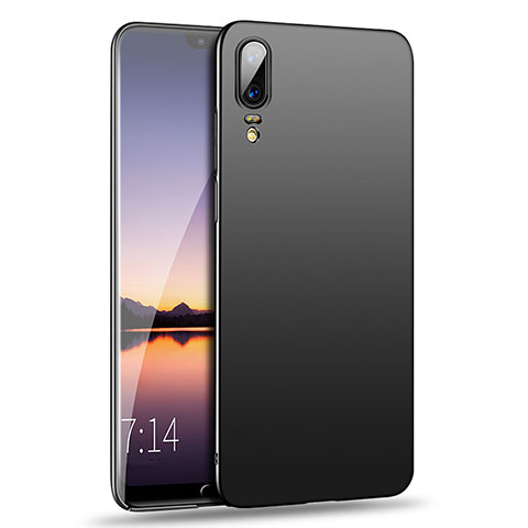 Handyhülle Hülle Kunststoff Schutzhülle Matt für Huawei P20 Schwarz