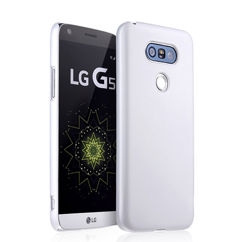 Handyhülle Hülle Kunststoff Schutzhülle Matt für LG G5 Weiß