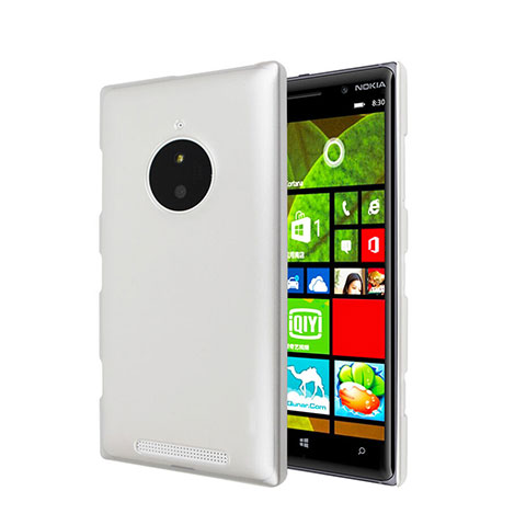 Handyhülle Hülle Kunststoff Schutzhülle Matt für Nokia Lumia 830 Weiß