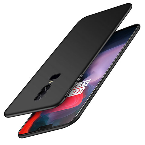 Handyhülle Hülle Kunststoff Schutzhülle Matt für OnePlus 6 Schwarz