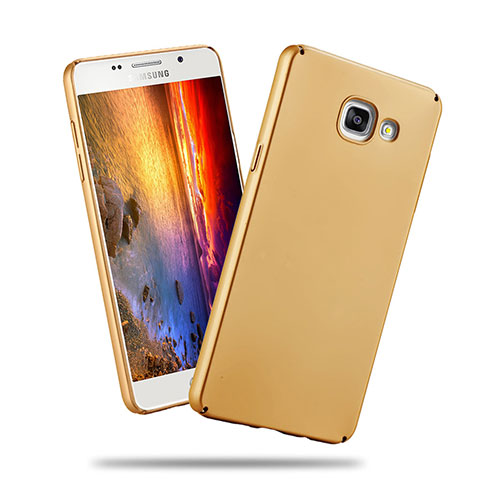 Handyhülle Hülle Kunststoff Schutzhülle Matt für Samsung Galaxy A3 (2016) SM-A310F Gold