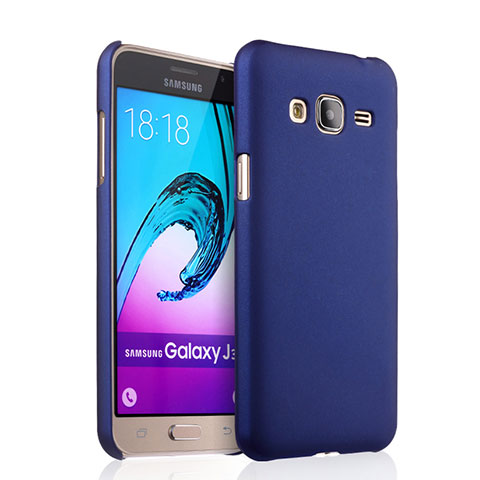 Handyhülle Hülle Kunststoff Schutzhülle Matt für Samsung Galaxy J3 (2016) J320F J3109 Blau