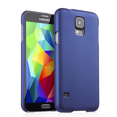 Handyhülle Hülle Kunststoff Schutzhülle Matt für Samsung Galaxy S5 Duos Plus Blau