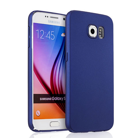 Handyhülle Hülle Kunststoff Schutzhülle Matt für Samsung Galaxy S6 SM-G920 Blau