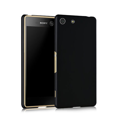 Handyhülle Hülle Kunststoff Schutzhülle Matt für Sony Xperia M5 Schwarz