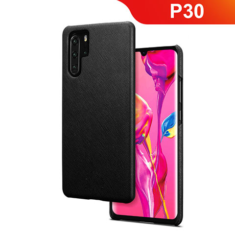 Handyhülle Hülle Kunststoff Schutzhülle Matt Köper für Huawei P30 Pro Schwarz