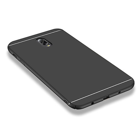 Handyhülle Hülle Kunststoff Schutzhülle Matt M01 für Samsung Galaxy C7 (2017) Schwarz