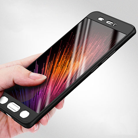 Handyhülle Hülle Kunststoff Schutzhülle Matt M01 für Xiaomi Mi 5 Schwarz