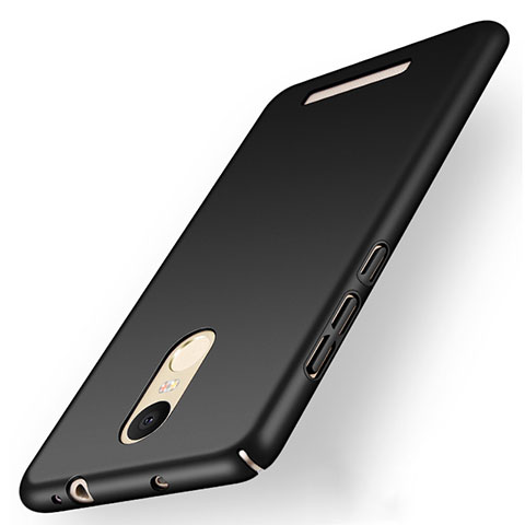 Handyhülle Hülle Kunststoff Schutzhülle Matt M01 für Xiaomi Redmi Note 3 Schwarz