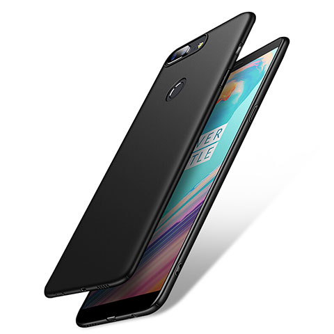 Handyhülle Hülle Kunststoff Schutzhülle Matt M02 für OnePlus 5T A5010 Schwarz