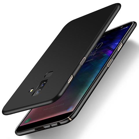 Handyhülle Hülle Kunststoff Schutzhülle Matt M04 für Samsung Galaxy A6 Plus Schwarz