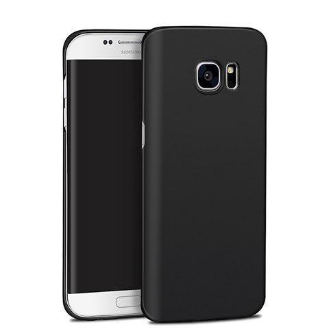 Handyhülle Hülle Kunststoff Schutzhülle Matt M11 für Samsung Galaxy S7 Edge G935F Schwarz