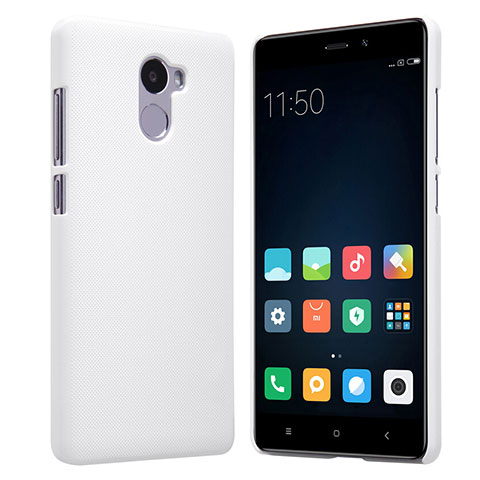 Handyhülle Hülle Kunststoff Schutzhülle Punkte Loch für Xiaomi Redmi 4 Standard Edition Weiß