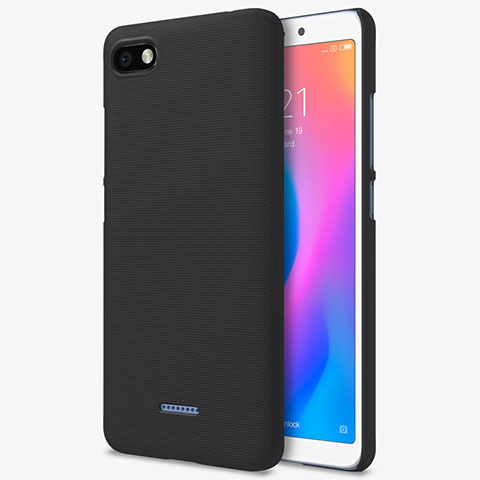 Handyhülle Hülle Kunststoff Schutzhülle Punkte Loch für Xiaomi Redmi 6A Schwarz