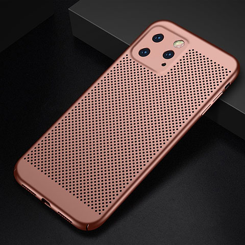 Handyhülle Hülle Kunststoff Schutzhülle Punkte Loch Tasche für Apple iPhone 11 Pro Rosegold