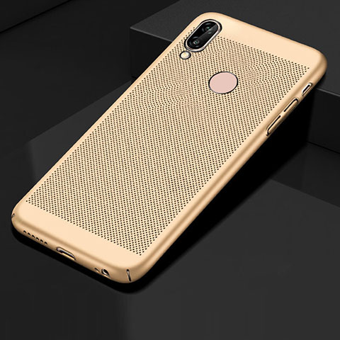 Handyhülle Hülle Kunststoff Schutzhülle Punkte Loch Tasche für Huawei Honor 10 Lite Gold