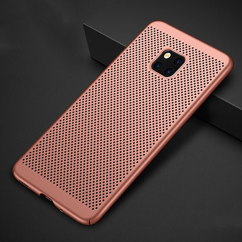 Handyhülle Hülle Kunststoff Schutzhülle Punkte Loch Tasche für Huawei Mate 20 Pro Rosegold