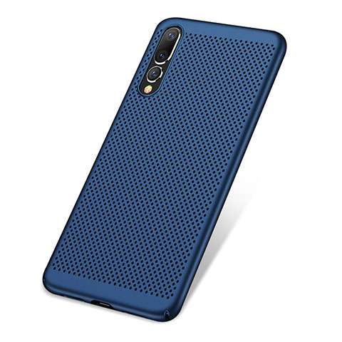 Handyhülle Hülle Kunststoff Schutzhülle Punkte Loch Tasche für Huawei P20 Pro Blau