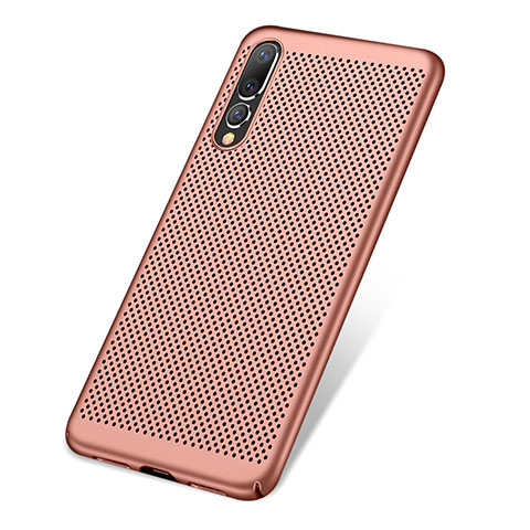 Handyhülle Hülle Kunststoff Schutzhülle Punkte Loch Tasche für Huawei P20 Pro Rosegold