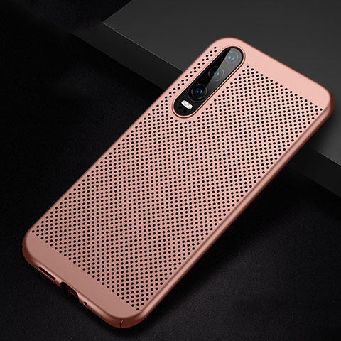 Handyhülle Hülle Kunststoff Schutzhülle Punkte Loch Tasche für Huawei P30 Rosegold