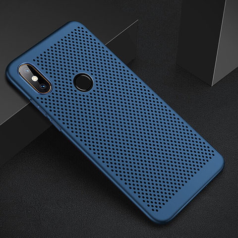 Handyhülle Hülle Kunststoff Schutzhülle Punkte Loch Tasche für Xiaomi Mi 6X Blau