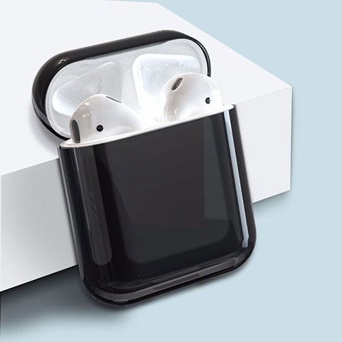 Handyhülle Hülle Kunststoff Schutzhülle Tasche für AirPods Ladekoffer Matt Schwarz