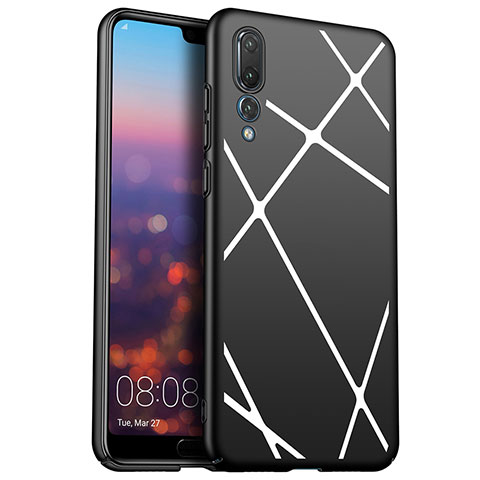 Handyhülle Hülle Kunststoff Schutzhülle Tasche Line für Huawei P20 Pro Weiß