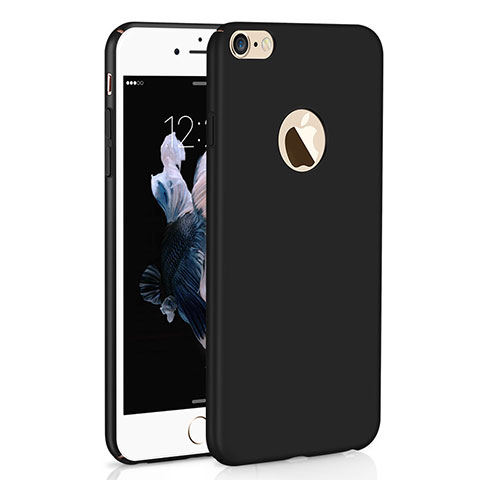 Handyhülle Hülle Kunststoff Schutzhülle Tasche Matt M01 für Apple iPhone 6 Plus Schwarz